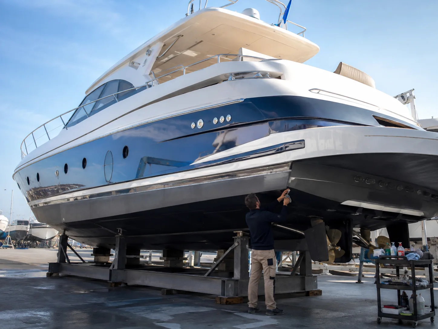 Entretien et maintenance d'un yacht